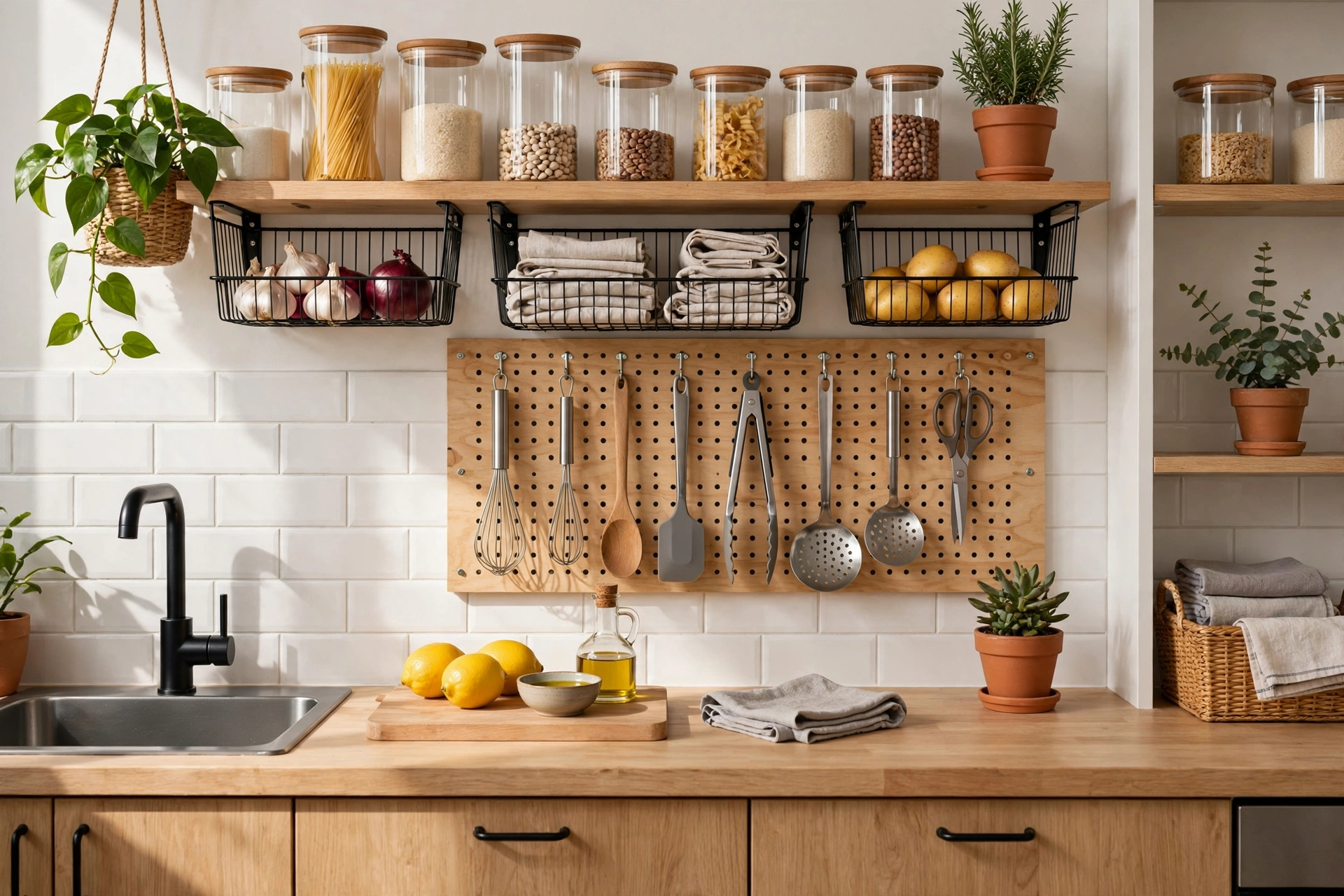 20 DIY Organization Ideas for a Clutter-Free Home 9 Kitchen drawers organized with bamboo dividers and clear containers
